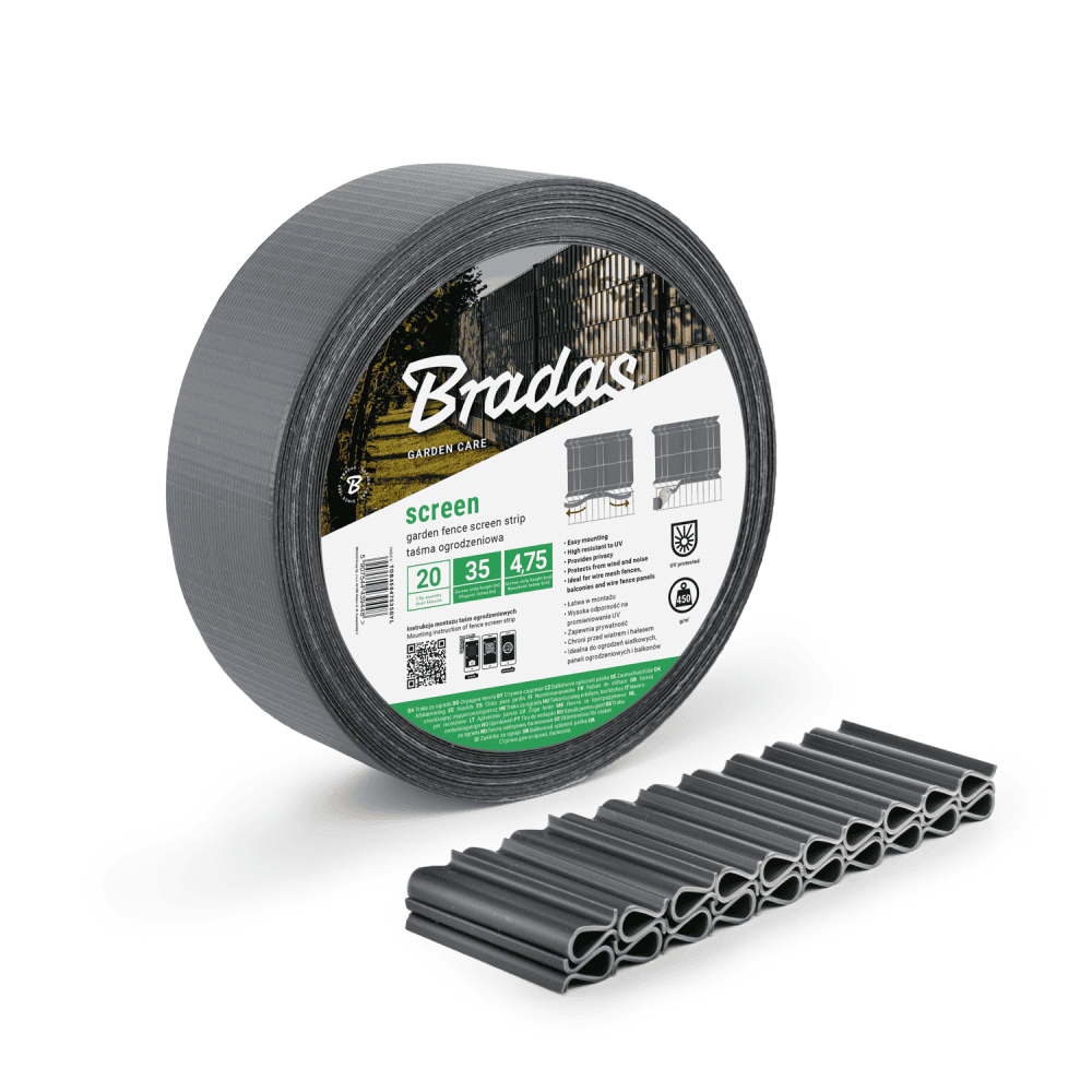 Оградна лента Bradas 4.75cm x 35m – сива