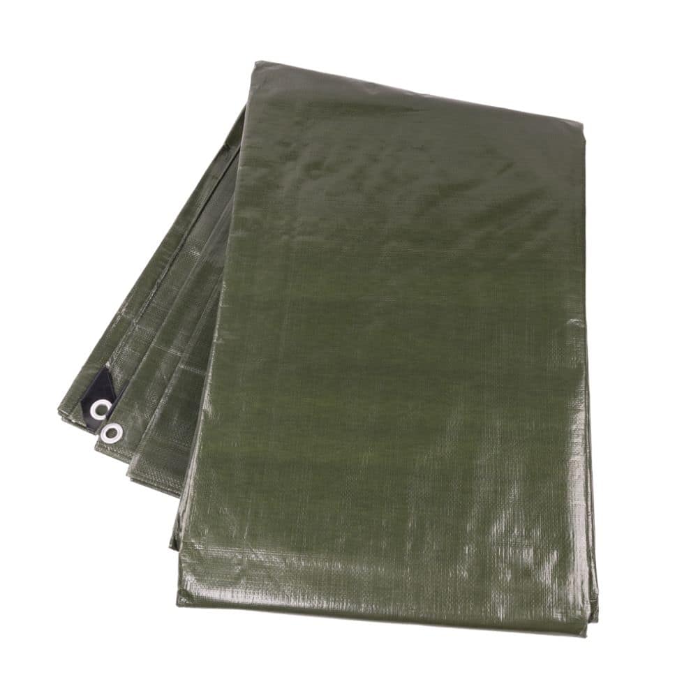 Платнище подсилено Army Green 2 x 3m, 160 гр/м2 - зелено - Image 2