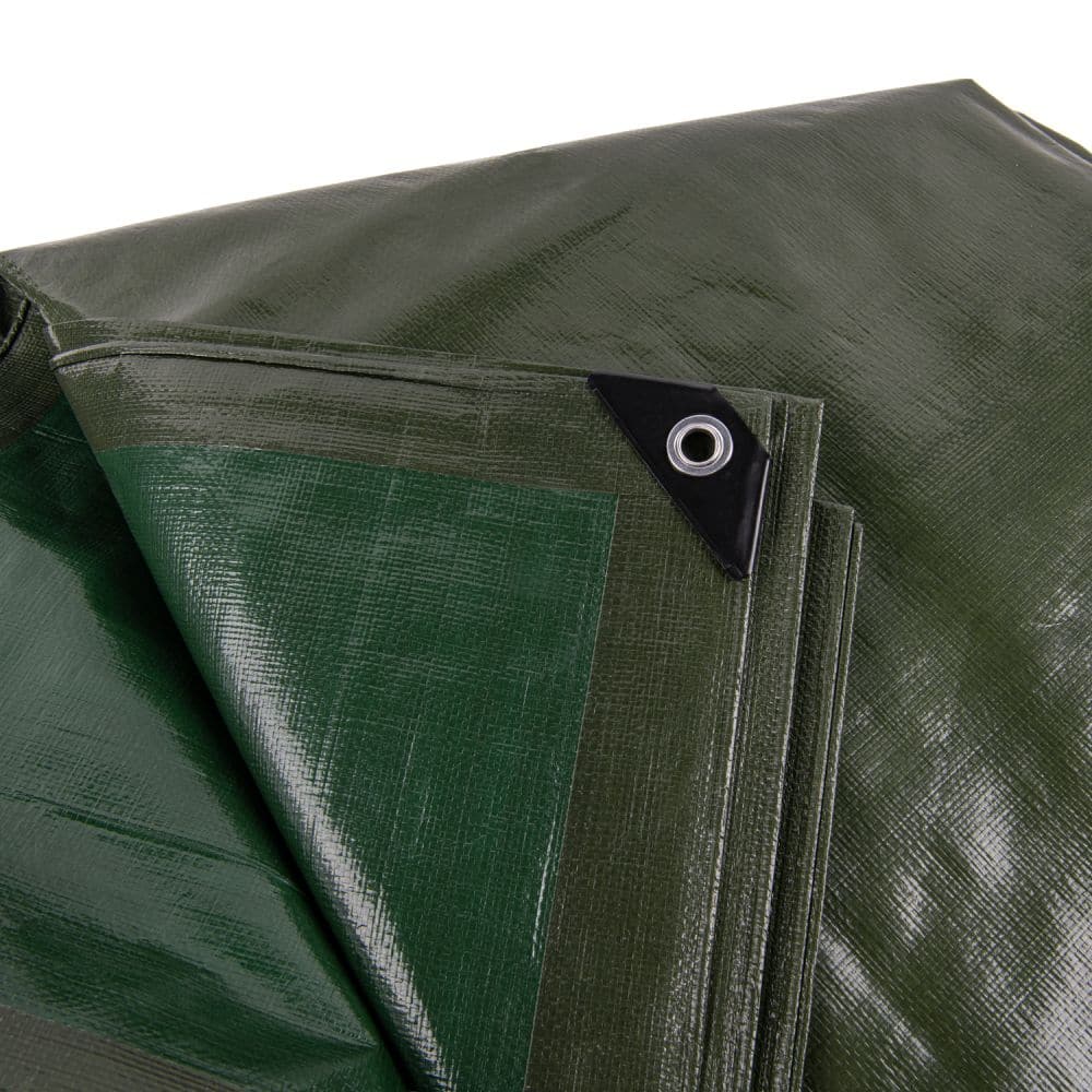 Платнище подсилено Army Green 2 x 3m, 160 гр/м2 - зелено - Image 3