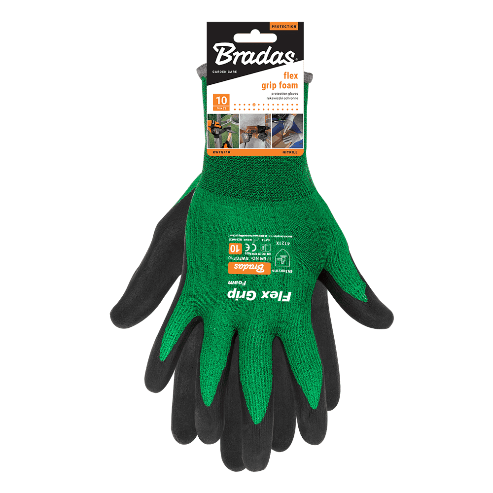 Ръкавици Bradas FLEX GRIP FOAM нитрил, размер 10 - Image 2